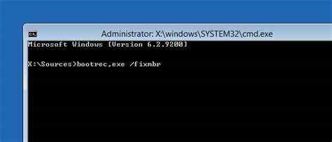 bootrec.exe /fixmbr|réparer le boot windows 10.